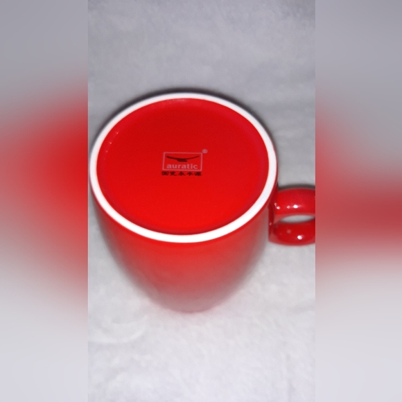 Rare Vintage Yong Feng Yuan Auratic Chinese Porcelain Bone China Red & Roses Cup - Picture 6 of 9